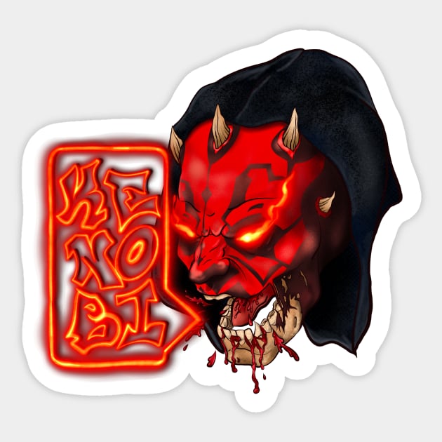 Maul’s Revenge (color) Sticker by xdrewstroyerx